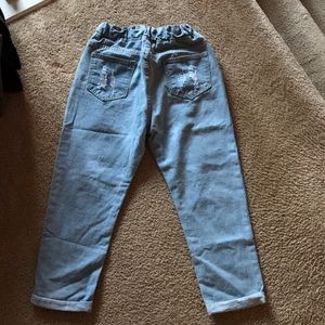 ripped cuffed offset printing jeans amazon